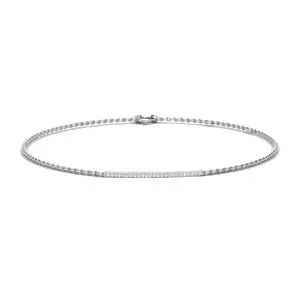 Melanie Bar & Chain Moissanite Bracelet