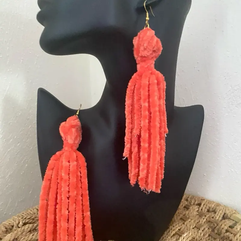 YM BFFS Women's Funky Tassel Drop Earrings - Statement Pieces, Textured Fringe, Lightweight Hypoallergenic Hook, Fabric, 1-Pack, Multi-Color, Fashion Accessory Goals, Daily/Graduation Gift, All-Season Wear YM BFFS Women's Funky Tassel Drop Earrings - Statement Pieces, Textured Fringe, Lightweight Hypoallergenic Hook, Fabric, 1-Pack, Multi-Color, Fashion Accessory Goals, Daily/Graduation Gift, All-Season Wear
