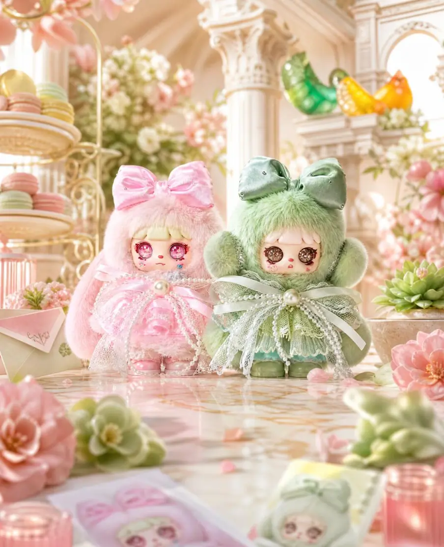 YK | Mocici 100 Confession Series Blind Box Cute Furball GiftStuffed Toy, ｜6+2 Hidden｜Plush Blind Box for Cute Toy Collectors