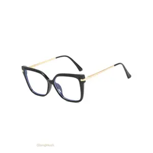Vintage Cat Eye Frame Eyeglasses, Trendy Casual Eyewear for Men & Women Ideal for Work & Daily Wear