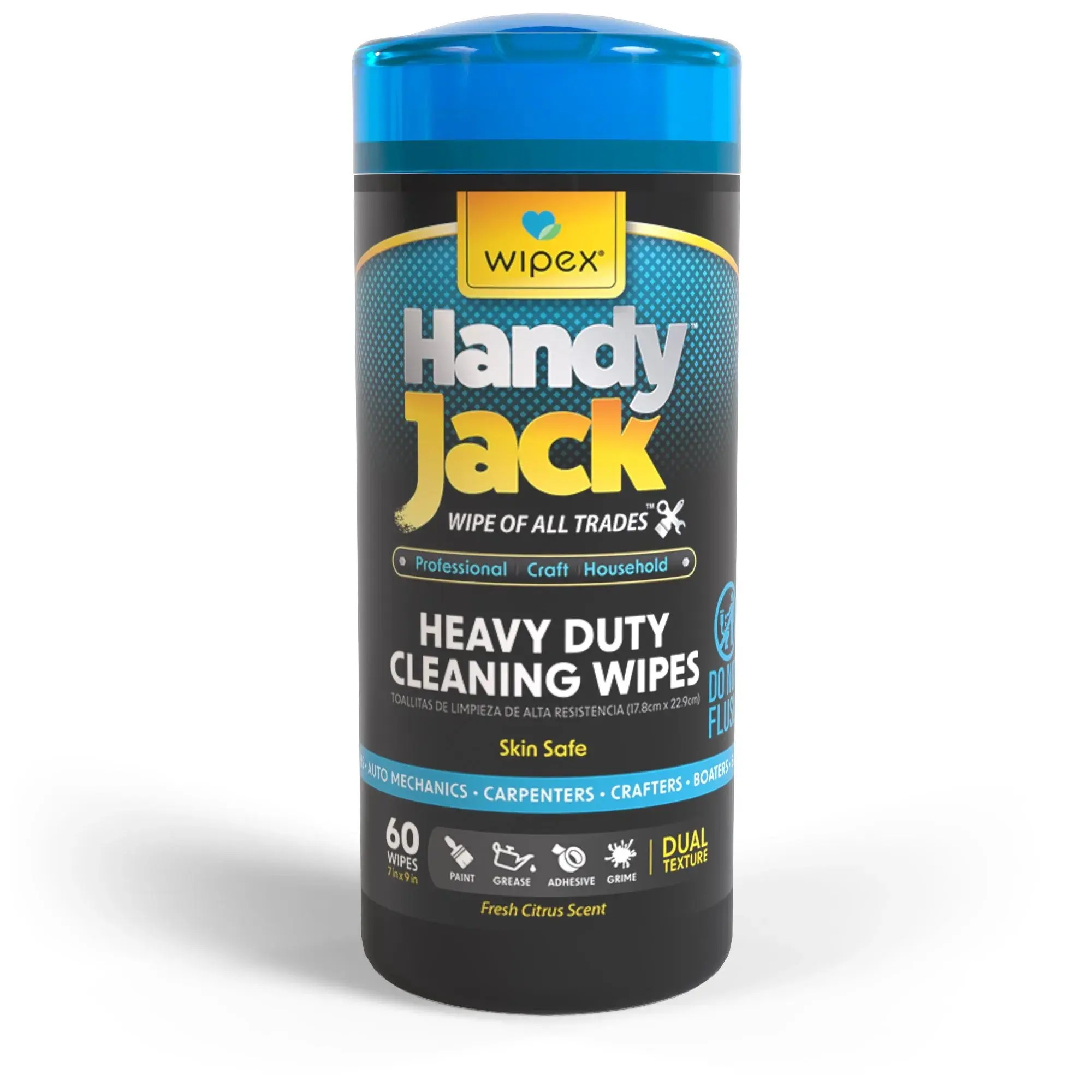 Handy Jack® Heavy Duty Cleaning Wipes 60ct Canister