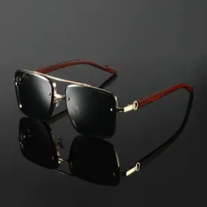 Double Bridge Metal Frame Glasses - The Ultimate Streetwear Statement for Men Trendy Minimalist Design with Unique Double Bridge Structure