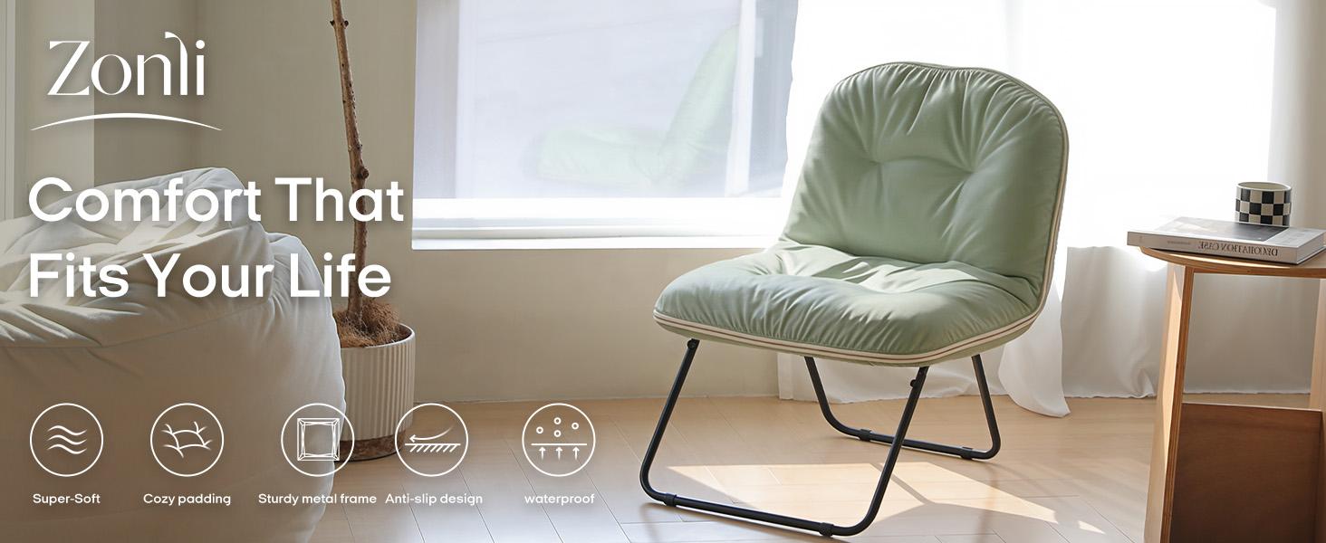 ZonLi CloudMorph Adjustable Floor Chair – Super Comfortable Gaming, Reading, Office & Camping Seat, Lightweight 13lb, Ergonomic 109° Recline, Plush Cushion, Foldable & Portable for Movies, Relaxing & Outdoor