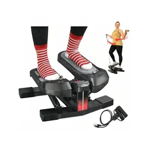 Sports season  UPGO Stair Exercises Pro Twist Stepper hine With Resistance Band 350LB Weight Capacity Home Cardio Exercise For HIPS Extension Legs Workout Suitable Men Women Outdoor agility training