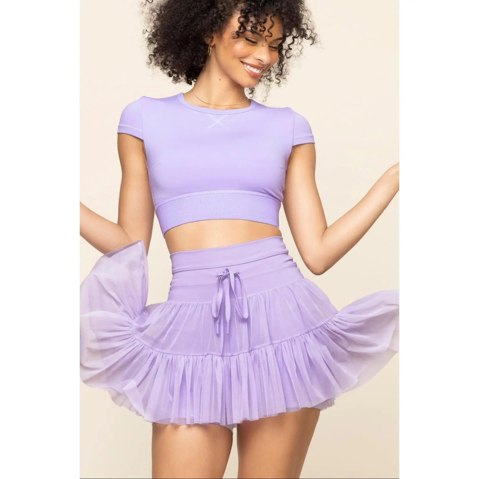 Pirouette Skort - Digital Lavender Pirouette Skort - Digital Lavender