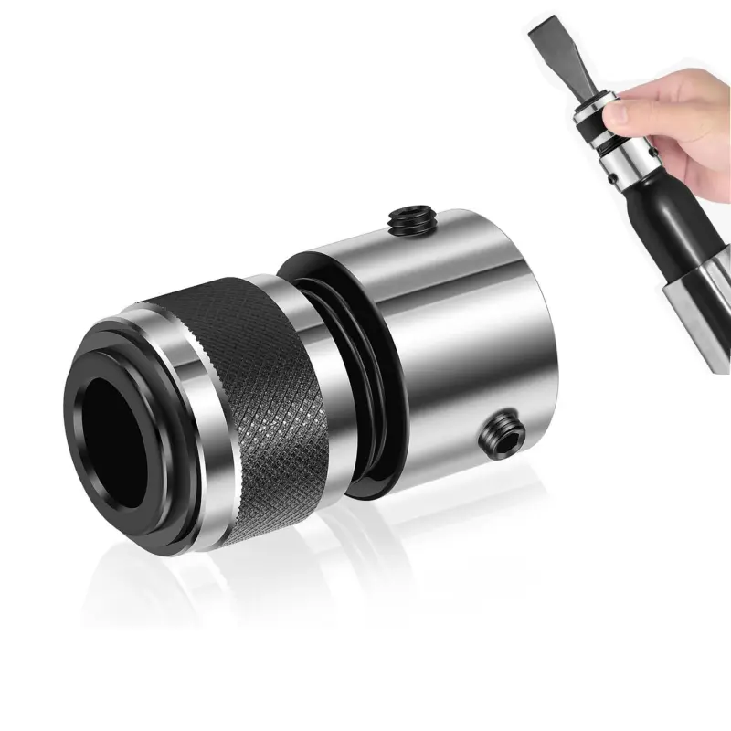 GJANSH Air Hammer Quick Change Retainer Chuck, Tool-Free Quick Release Pneumatic Chisel Locking Joint Fits Most 150 190 250 Style Air Shovels & Hammers