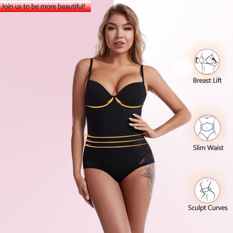 Women's Deep V Backless Slimming Body Shaping Bodysuit, S-XL Sizes Available, Casual Style, Plain Design, All Season Wear Women's Deep V Backless Slimming Body Shaping Bodysuit, S-XL Sizes Available, Casual Style, Plain Design, All Season Wear