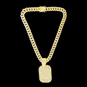 Ring  necklace  watch  scarf American Fashion Boy Pendant Necklace, Men's Necklace, Cuban Chain Necklace, with A Gift Box Included