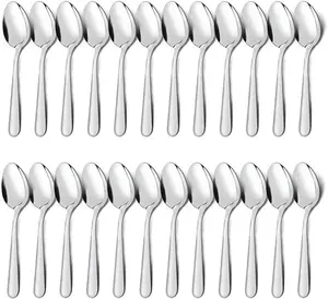 24-Piece Dinner Spoons Set (7.5 inch),Stainless Steel Spoons silverware, Dessert Spoon, Tablespoon, Silverware Spoons Only for Home, Kitchen or Restaurant
