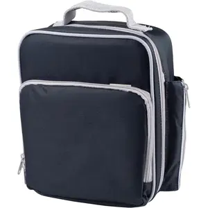 Bentology Insulated Lunch Box w Snack Pocket & Water Bottle Holder-Boys or Kids Blue School Lunchbox Tote Keeps Food Hotter or Colder Longer