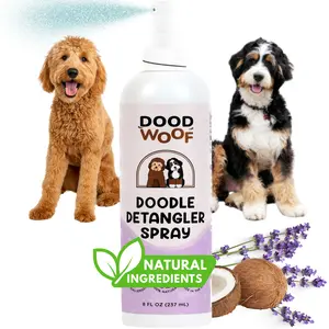 Dood Woof Dog Detangler  Spray for Doodle - All Natural, No Silicone, No Paraben, No SLS - Goldendoodle, Bernedoodle, Poodle Puppy Demat