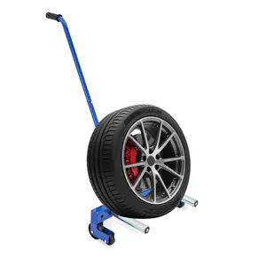 Heavy-Duty Tire Wheel Dolly, 500 LBS Weight Capacity Portable Wheel Mover with Adjustable Roller, Tire Lifting & Moving Cart Tool for Garage, Workshop and Auto Repair Shop
