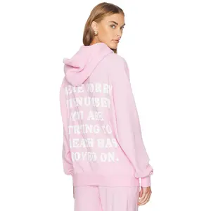 Boys Lie 1-800 Revamped Racer Hoodie in Pink