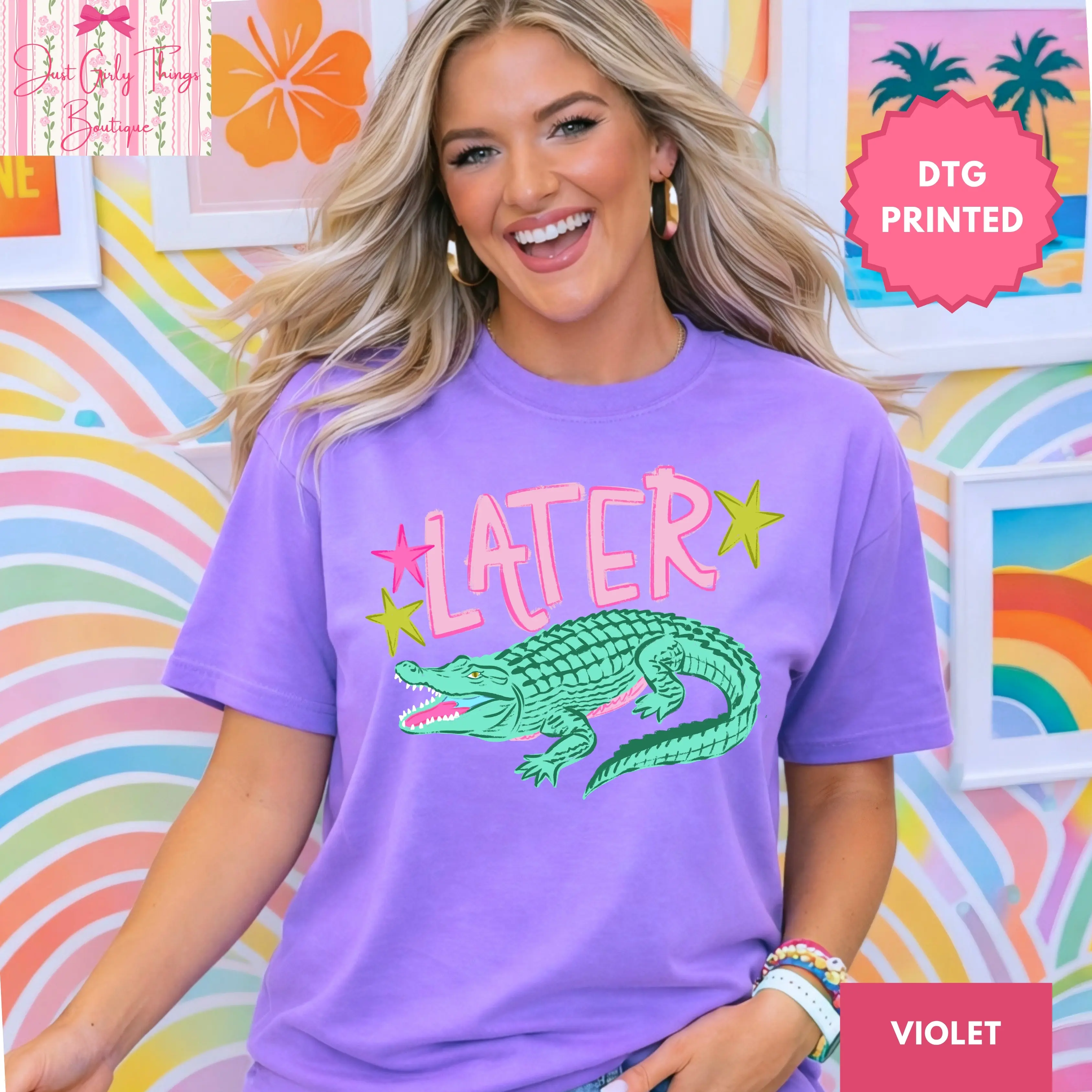 Later Gator Shirt, Later Alligator Shirt, Preppy Summer Shirt, Preyy Beach Shirt, Preppy Lake Shirt, Crocodile Shirt, Preppy Shirt, Funny Summer Shiirt