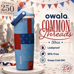 Owala FreeSip 30oz America’s 250th Birthday Water Bottle Limited Edition Leak-Proof Insulated Stainless Steel Tumbler Commemorative Collectible Cup