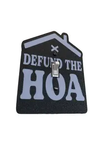 Defund the HOA Wall Plate Cover - HOA wall decor