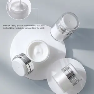 15/30/50Ml Dispensing Bottle Vacuum Design Cream Bottle Refillable Press Type Moisturizer Pump Dispenser Airless Pump Jar