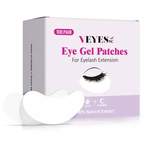 VEYELASH  Eyelash Extensions Under Eye Pads Purple 100 Pairs Veyelash Moisture Gel Eye Patches Lint Gentle Wholesale for Makeup