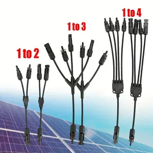 Solar Y-Type Branch Connectors, 2-Pack 1-To-2/3/4 Interfaces, 1000v Dc Ul 600v Dc 30a, Efficient Parallel Connection, Durable Reliable Connectors, Quick Connector