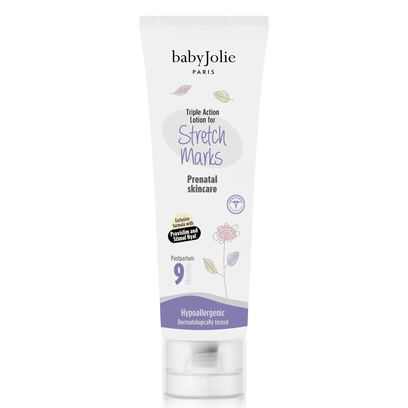 Baby Jolie Triple Action Stretch Mark Cream | Pregnancy Belly Lotion | Shea Butter, Vitamin E | Dermatologist Tested