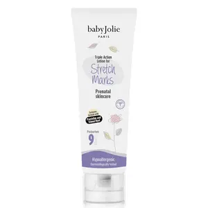 Baby Jolie Triple Action Stretch Mark Cream | Pregnancy Belly Lotion | Shea Butter, Vitamin E | Dermatologist Tested
