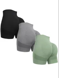 Seamless High Waist Women's Gym Shorts, Fitness Yoga Bicycle Shorts, Breathable Cycling, Summer Style, Breathable Comfort, Slim-fitting