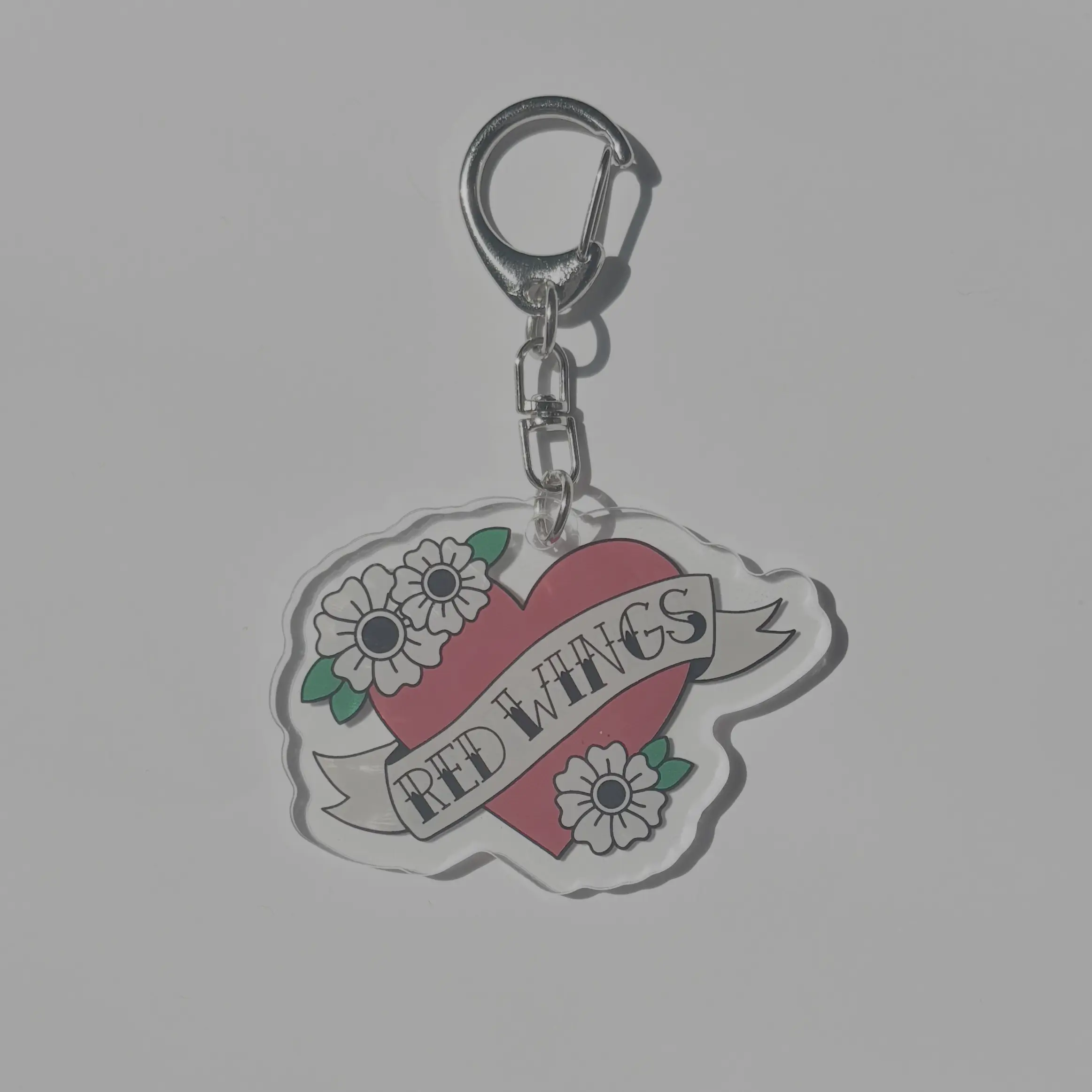 Red Wings Hockey Acrylic Keychain