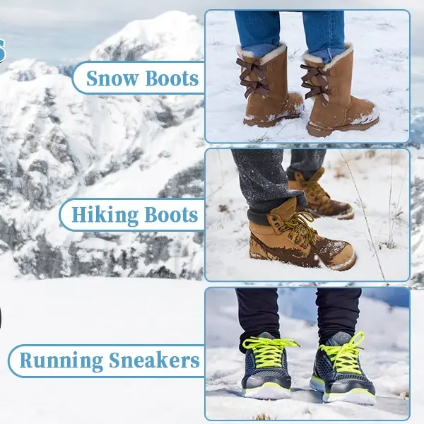 Produktbild von Universal-Spikes (5 Zähne) Für Schuhe & Stiefel – Rutschfeste Eisgriffe Aus Silikon & Stahl – Für Winter, Wandern, Angeln – 1 Oder 2 Paar