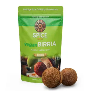 Medium Vegan Birria Bomb by Spice Orbs 2-Pack – The Perfect Spice Bomb for Authentic Birria Flavor – Great for Vegan Cooking Tacos, Burritos, Nachos!!