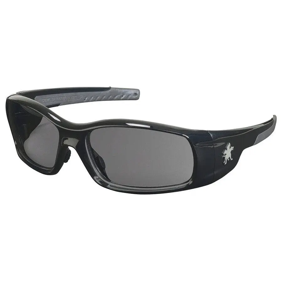 MCR Safety Swagger SR1 Safety Glasses Black Frame with Gray Lenses