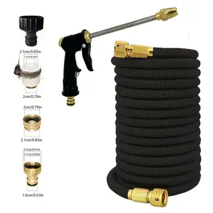 Durable High-Quality Roll-Up Hose, Expandable Garden Hose, Magic Soft Nozzle for Lawn & Garden, Universal Threaded Gardening Tool