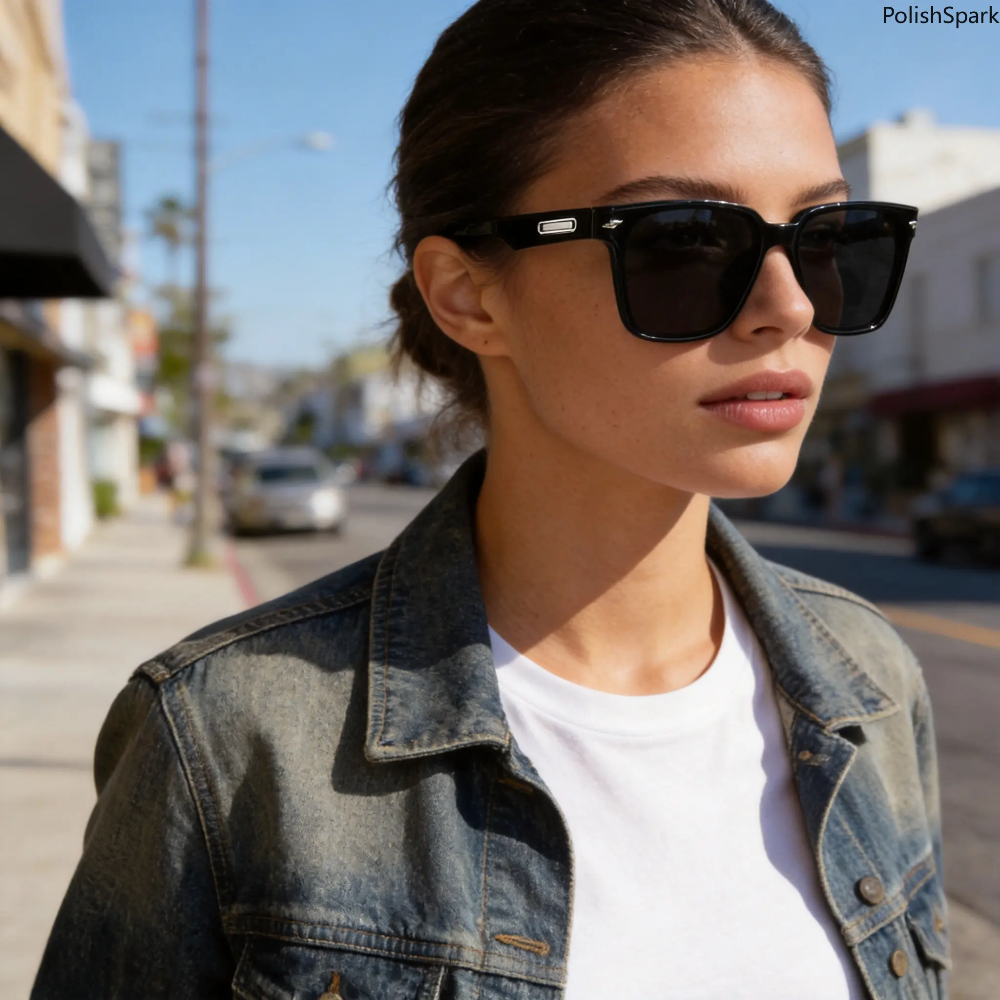 Oversized Square Sunglasses for Women & Men, Trendy Street Style Shades with a Lightweight PC Frame and HD Anti-Glare Lenses for UV Protection, Sunglasses Frames, Trendy Casual Sunglasses tiktokshopbacktoschool