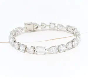 Kathy Hilton x Anna Zuckerman Lisboa Tennis Bracelet Sterling Silver