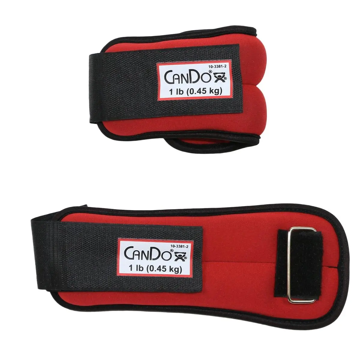 CANDO Padded Weight Straps with Adjustable Hook Loop Closure for Upper Body Workout & Arm Toning - Comfortable Non-Slip Design, Tone Arms, Soft Padding, Upperbody Workout, Functional Training Workout