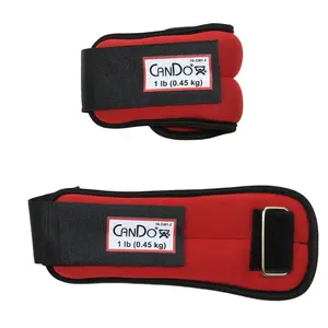 Cando  2 lbs Weight Straps Set, Red