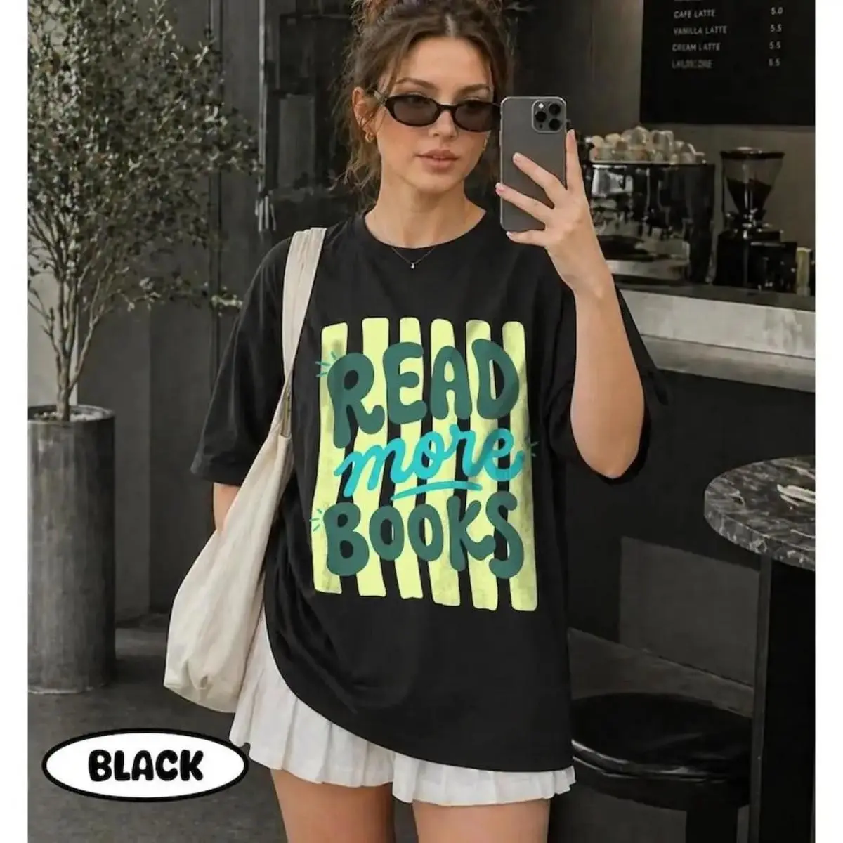 Read More Books T-Shirt Book Lover Gifts, Trendy Stripes Bookish Graphic Tee