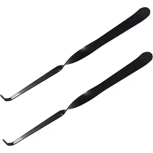 2 pcs Black Stainless Steel Wick Dippers Candle Hook Candle Accessories for Safely Extinguishing Candle Wicks Flame