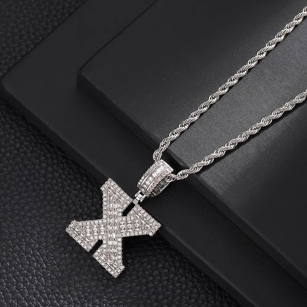 X+20inch Fried Dough Twists chain (silve