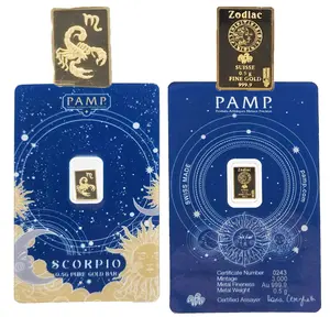 Scorpio 1/2g Gold Bar Zodiac PAMP Suisse