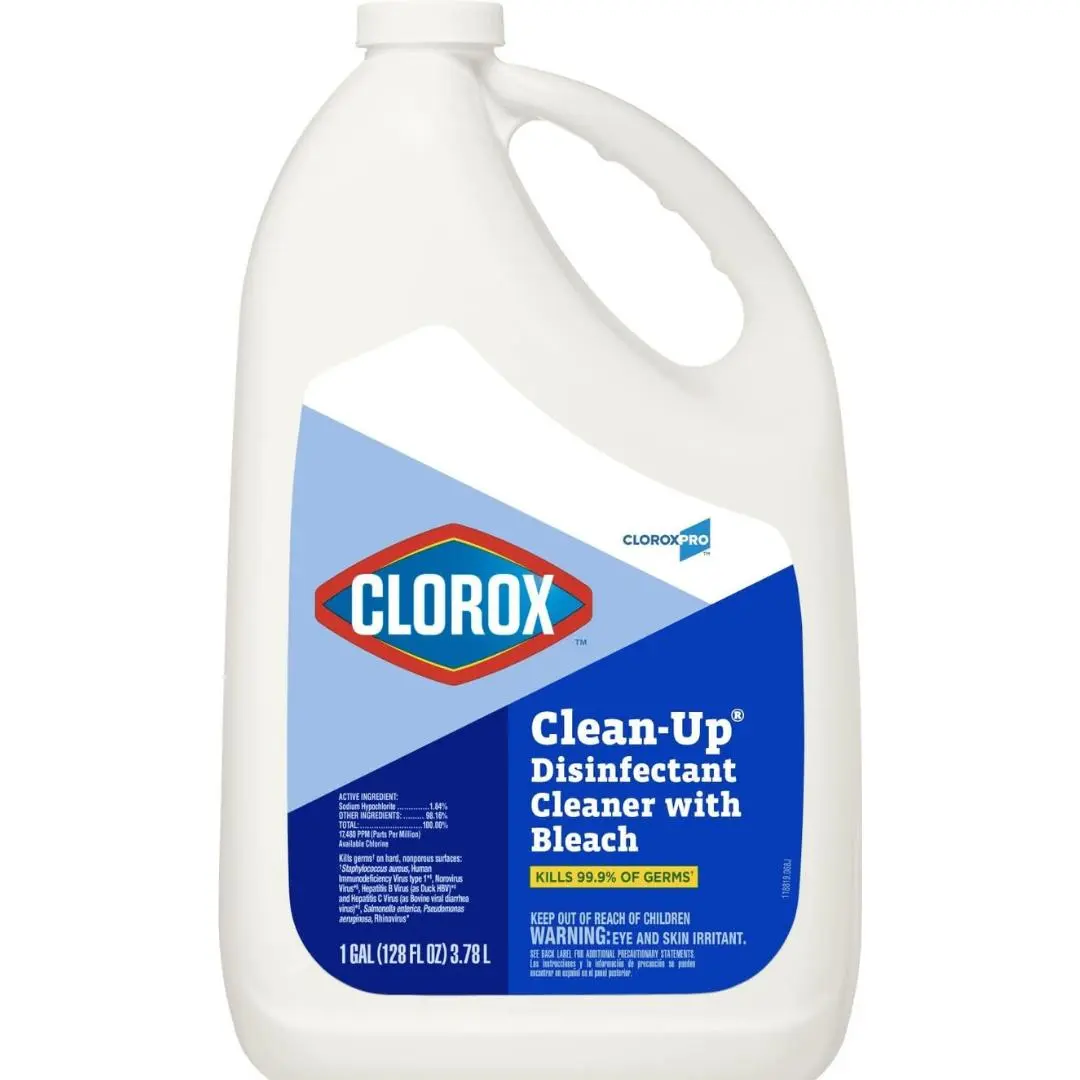 CloroxPro Clorox Clean-Up Disinfectant Cleaner with Bleach Refill, 128 Ounces (Package May Vary)