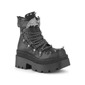 Spiked Vampire Bat Punk Platform Boots [WRATH-55]