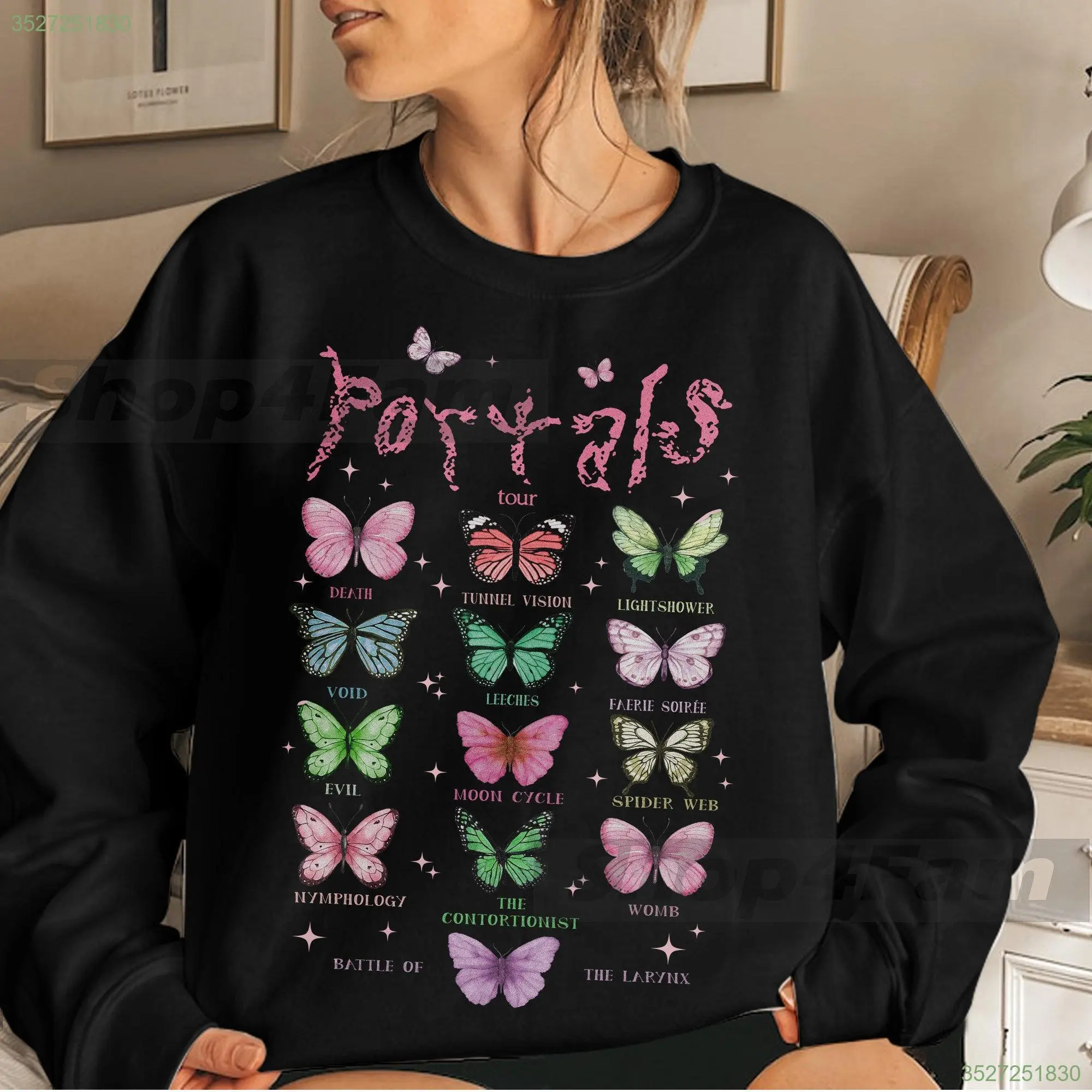 Retro Portals Tour 2023 Shirt - Melaniee Tour Shirt, Butterflies Full Album Merch - Xmas Gift Unisex T-shirt Sweatshirt Hoodie Sweatshirt
