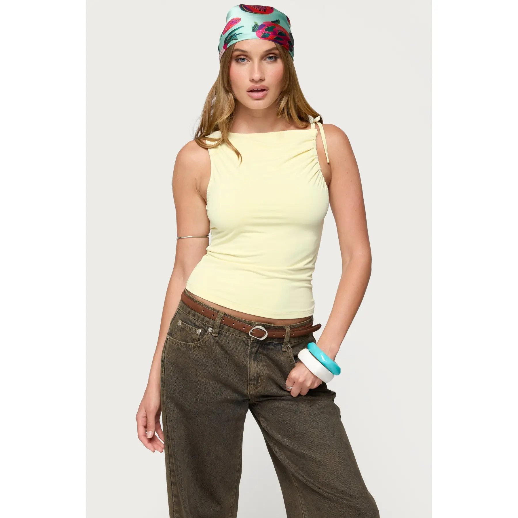 Shanee Tie Shoulder Top