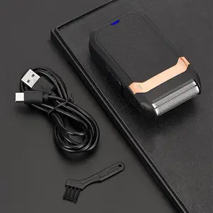 USB Rechargeable Electric Shaver, 1 Box Portable Electric Razor, Beard Shaver, Beard Trimmer, Great For Men Stylists Barber Barbershop