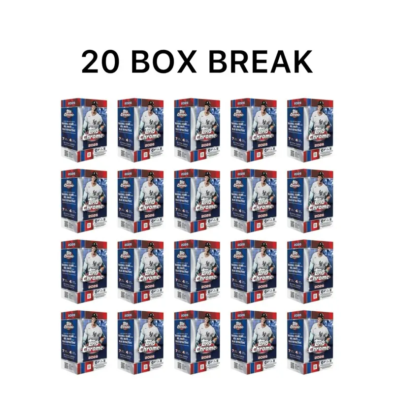 Break 65: Pick Your Team (20) 2026 Topps Chrome Baseball Value Boxes
