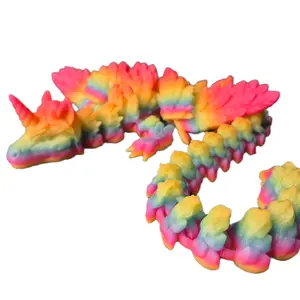 Glows in the Dark Rainbow Unicorn Dragon 21" - Vibrant Colors & Unique Design for Kids