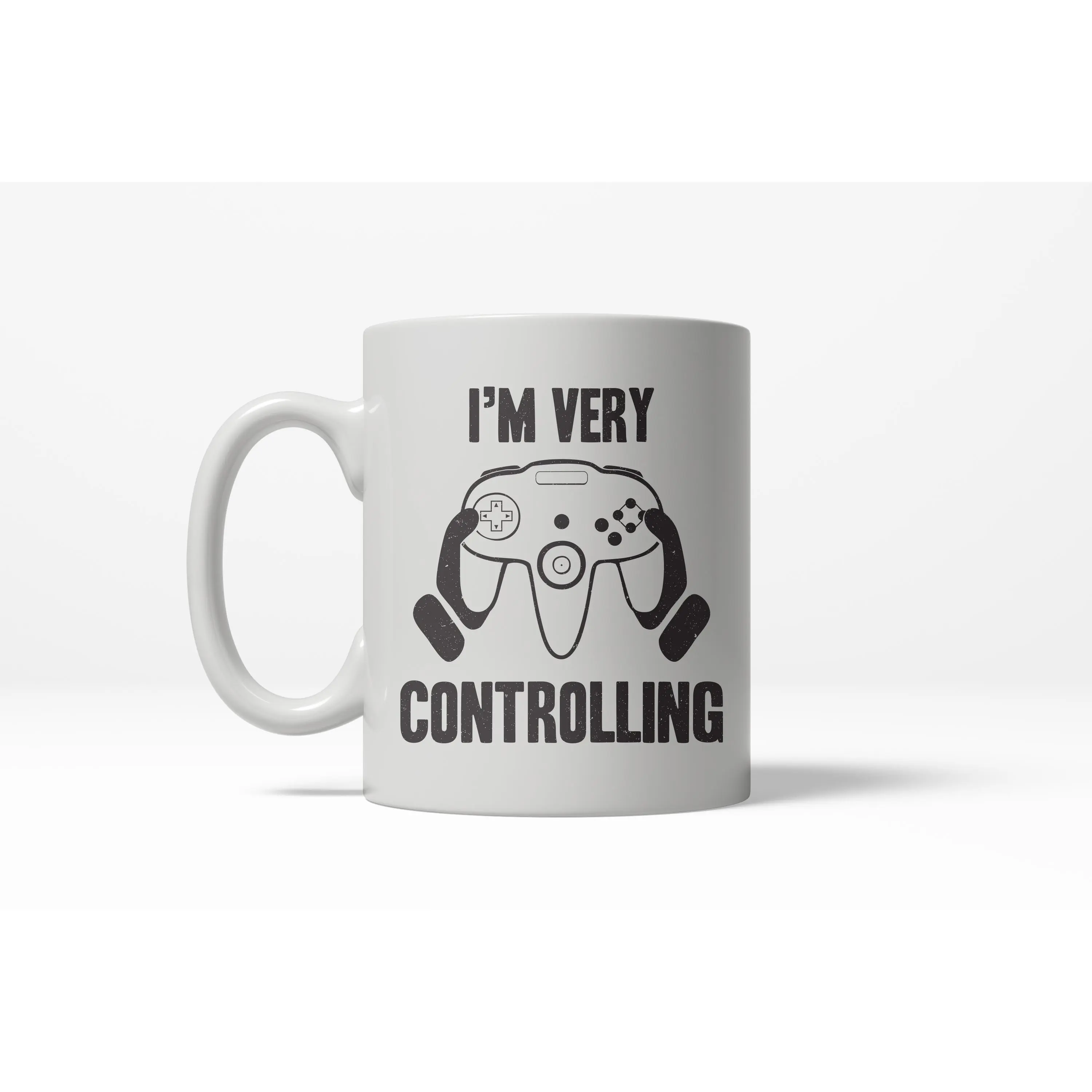 Very Controlling Funny Video Game Nerdy Electronics Controller Ceramic Coffee Drinking Mug - 11oz Funny Coffee Mugs Ceramic Printed Drinkware Cup