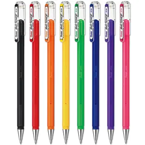 Best Selling Liquid Gel Rollerball Pens - K110-1.0mm Nib - 1 of Each Colour - Pack of 8