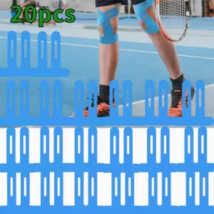 20pcs Of Knee Support Tape -72 Hour Strong Fixation Waterproof Sports Tape, Suitable For Cycling, Hiking, And Outdoor Activities,Protecting And Relieving Knee Pain, Pre Cut Intramuscular Effect Bandage