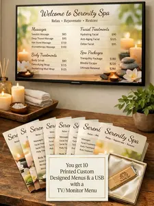 Printed Menu Starter Kit with USB